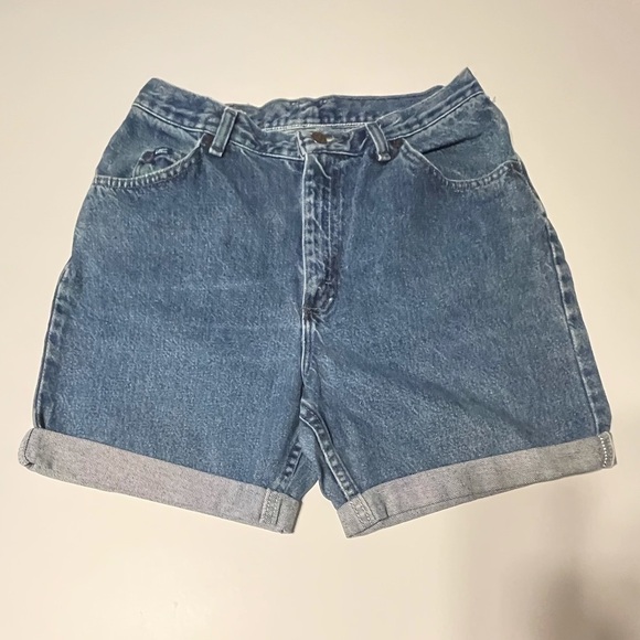 LEE Original Jeans High Waist Denim Cut Off Shorts 12 - Picture 1 of 9